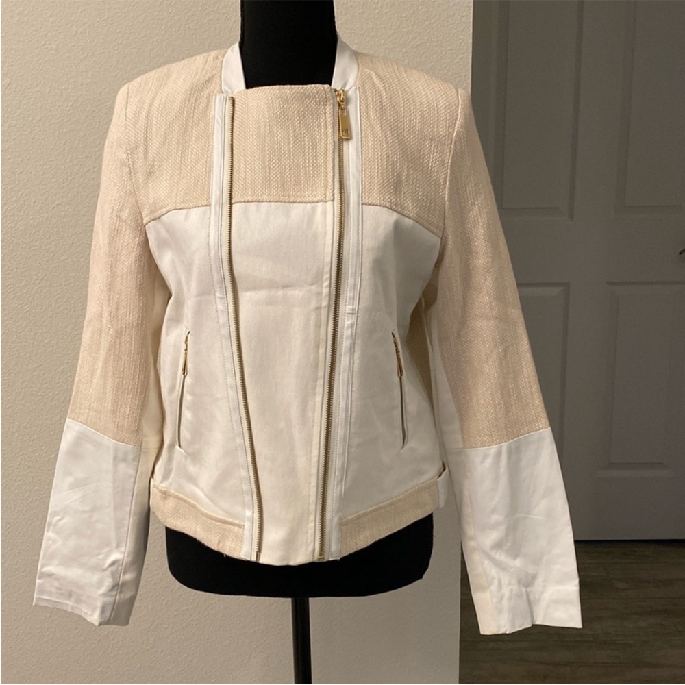 Ellen Tracy jacket Cream and White Women's